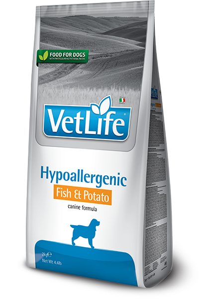 Vet life hipoallergenic fish/potatos for dog